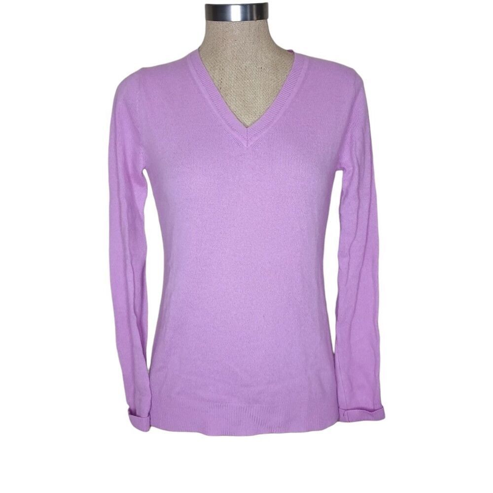 Tahari Sweater Womens Size S 2-Ply Cashmere Pink Quiet Luxury